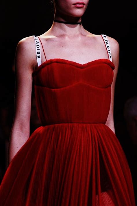 red Dior dresses second hand